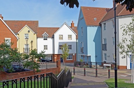 Collection of residential houses representing Residents Association insurance