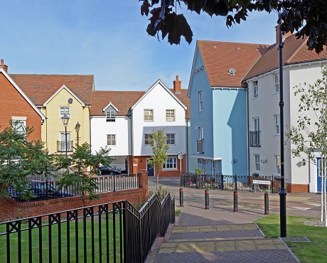 Collection of residential houses representing Residents Association insurance