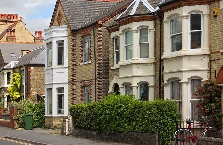 Terraced period houses representing Landlord insurance