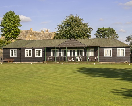 Picture of a cricket pavilion representing Sports Clubs and Stadia insurance